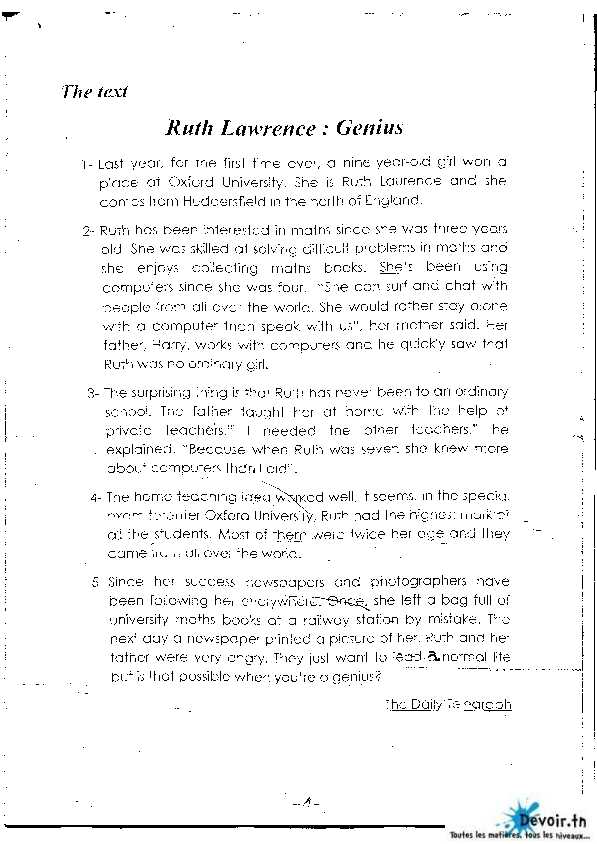 Ruth Lawrence :Genius